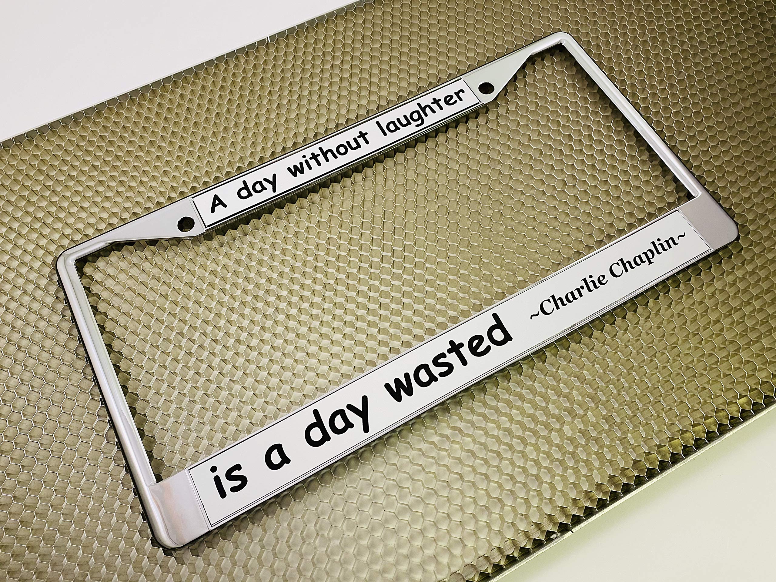Custom Personalized Metal Laser Engraved Car License Plate Frame with Free caps - Picture 56 of 132
