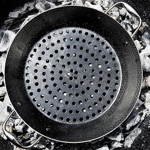 Miniatura 3 de HexClad Sartén híbrida antiadherente para barbacoa, apta para lavavajillas y horno, compatible con todas las estufas