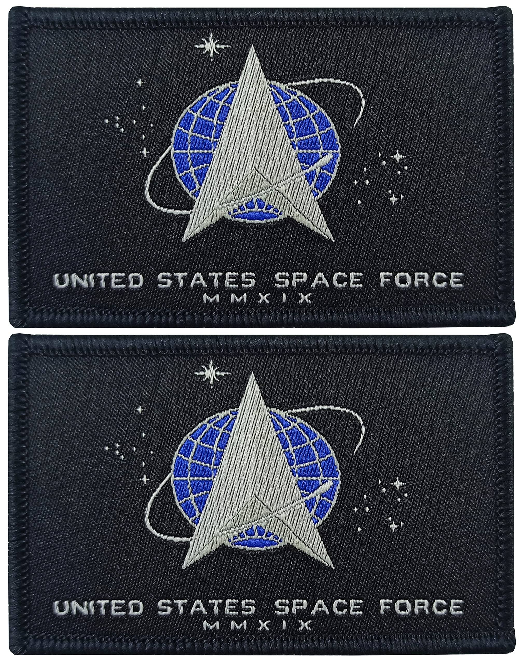 JBCD 2 Pack US Space Force Flag Patch USA Army Tactical Patch Pride Flag Patch for Clothes Hat Patch Team Military Patch