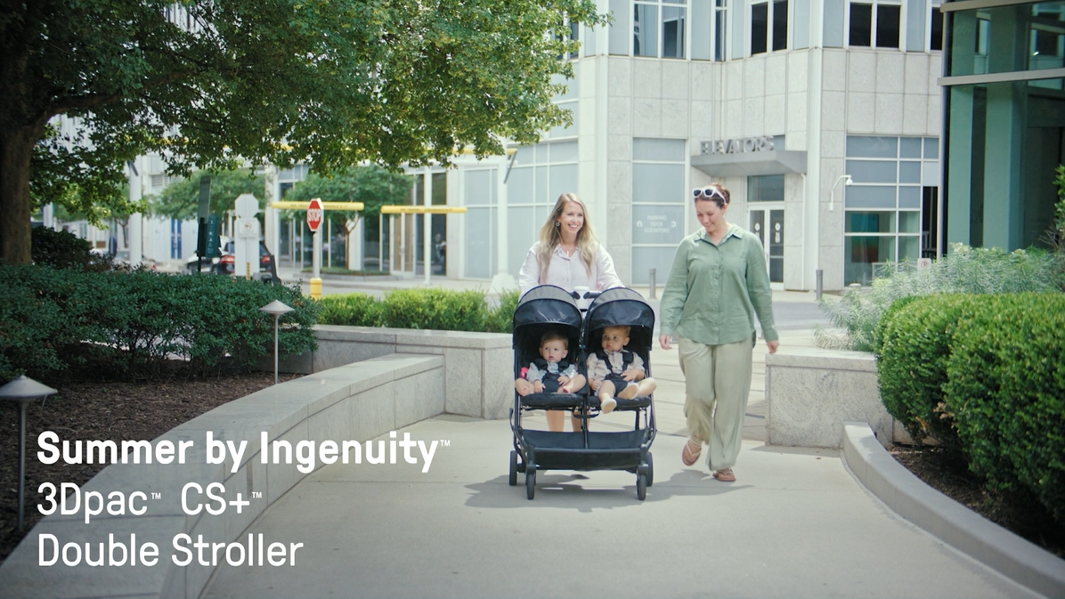Summer by Ingenuity 3Dpac CS+ Double Stroller Black