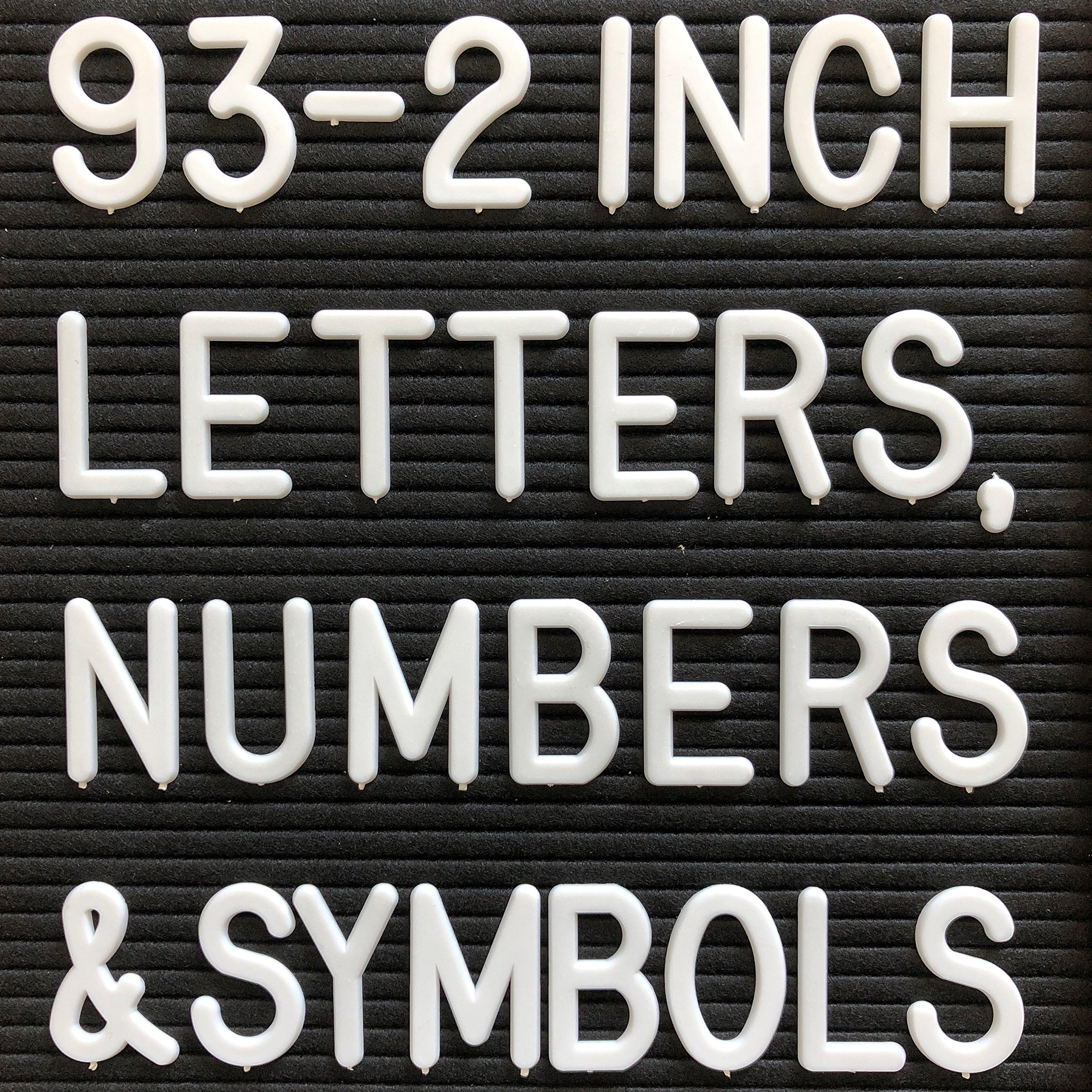2 Inch Letters - Letter Board (93 Letters and Symbols ONLY) Changeable Letters Compatible with Most Felt Letter Boards