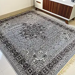 Tapete Sala 2,00x2,50 M Belga Persa Clássico Franja Luxo Medalhão Tabriz (Modelo 4)