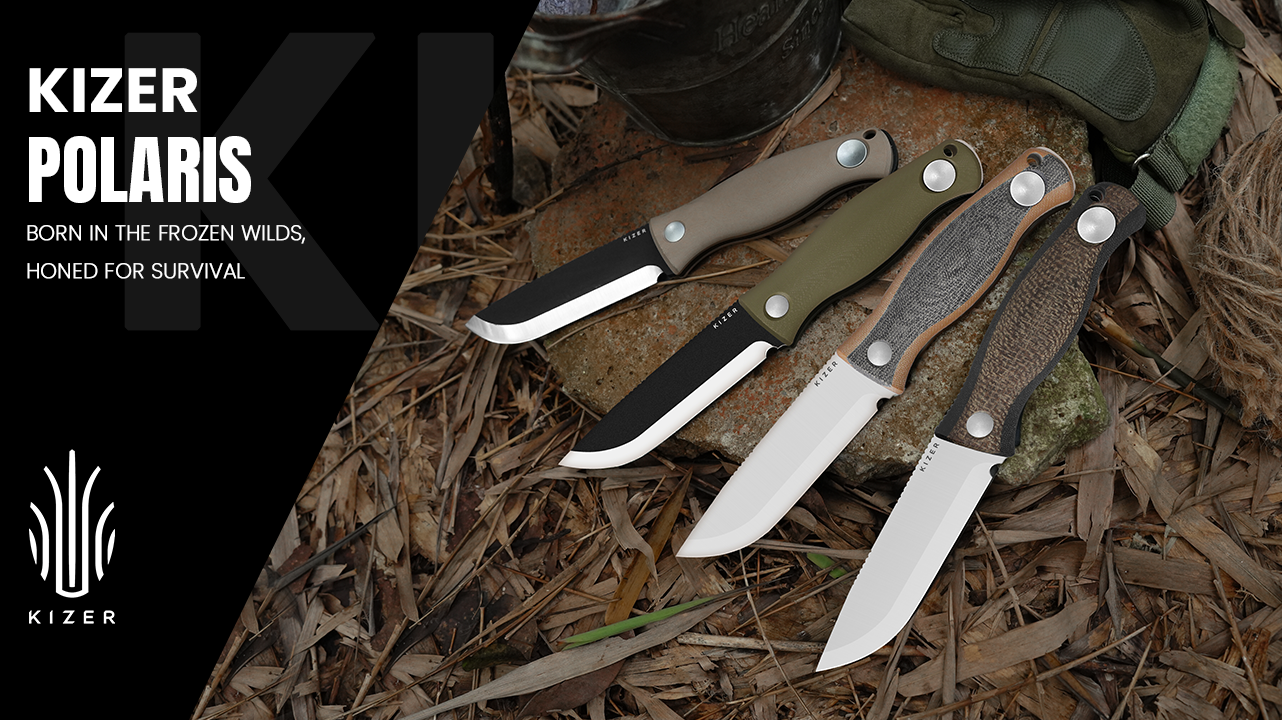 ボレアリス　カリブ Amazon.com : Kizer Polaris Fixed Blade Knife, 4.23