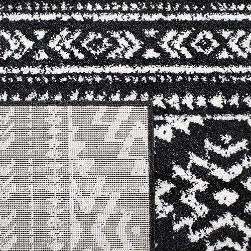 Miniatura 4 de SAFAVIEH - Tapete de estilo marroquí bohemio con diseño tribal de la colección Tulum para colocar en sala de estar, recibidor, vestíbulo, pasillo o