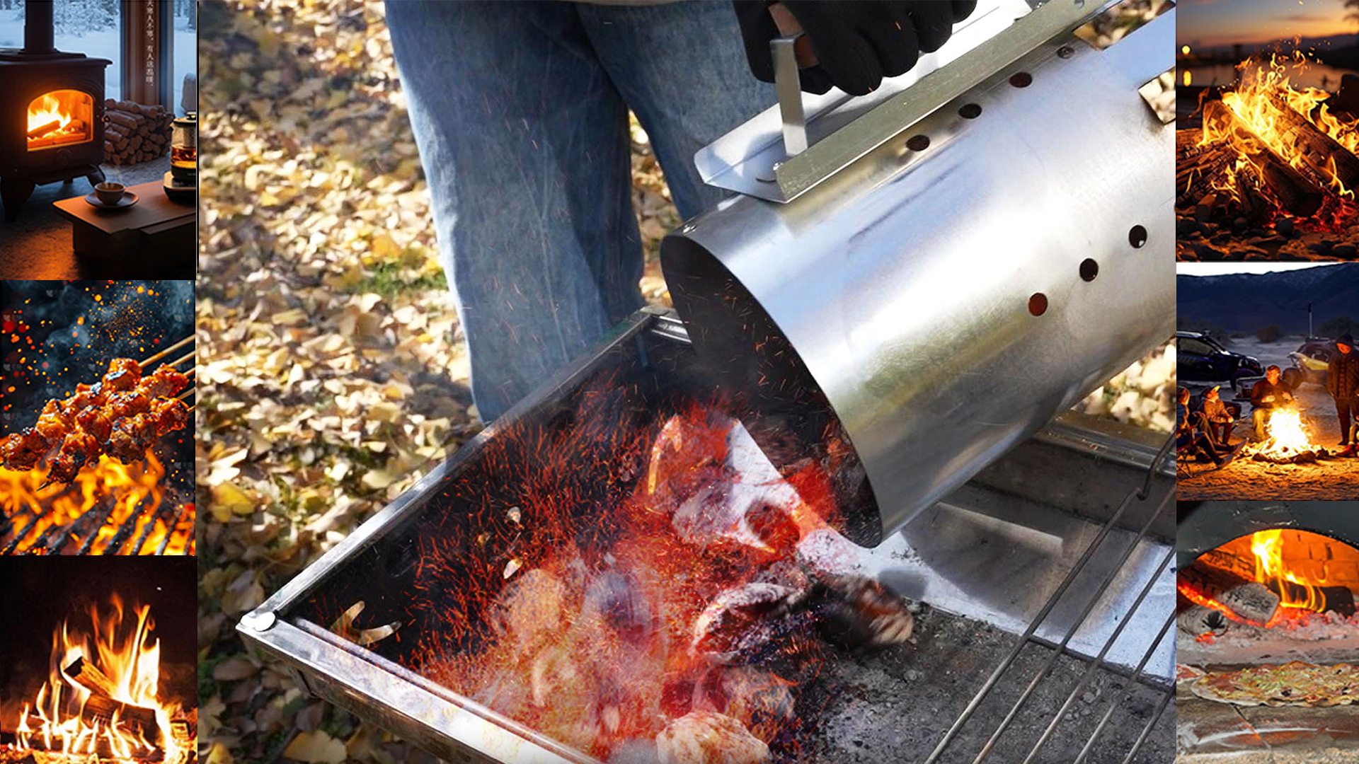 Amazon.com : BRIAN & DANY Charcoal Chimney Starter Set for BBQ