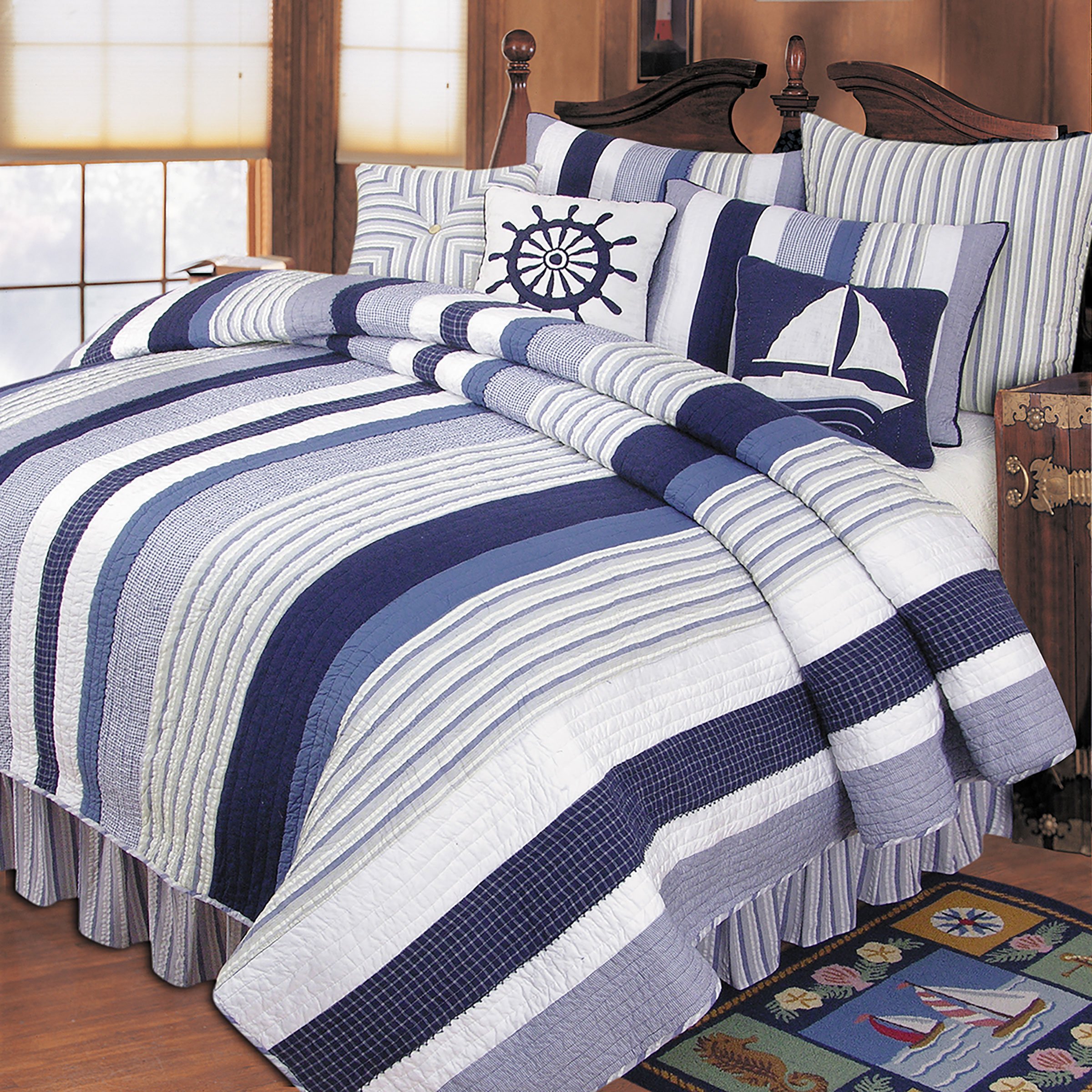 C&F Home Nantucket Dream Standard Sham, Blue Multi