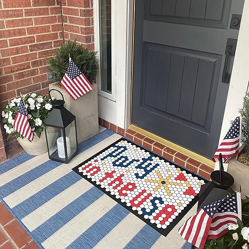 Miniatura 7 de Letterfolk Paquete de 225 azulejos de felpudos personalizables, azulejos para diseño de tapete personalizado, paquete de 225 azulejos, azul