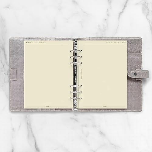 Miniatura 7 de Filofax Recambio de diario de calendario, tamaño A5, vista semanal con citas, papel crema de algodón, multilingüe cinco idiomas, 2024 (C68513-24)