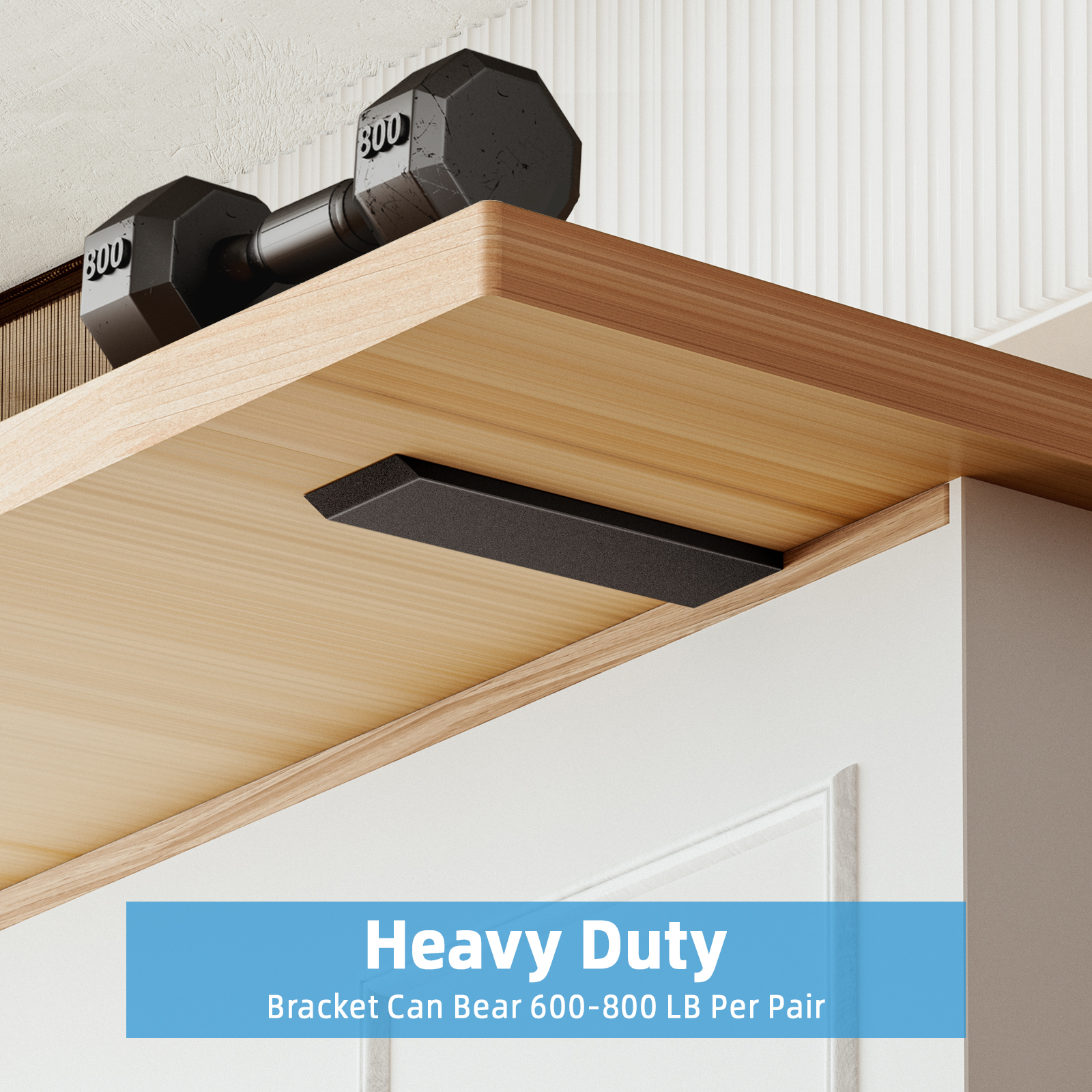 Bracket VANROUG Countertop Support Brackets, 406x304mm Heavy Duty L Brackets,  Wall Mounted Solid Shelf Bracket For Scaffold Board Worktop Shelves Desk,  Max Floating Desk, image size:1600x1600