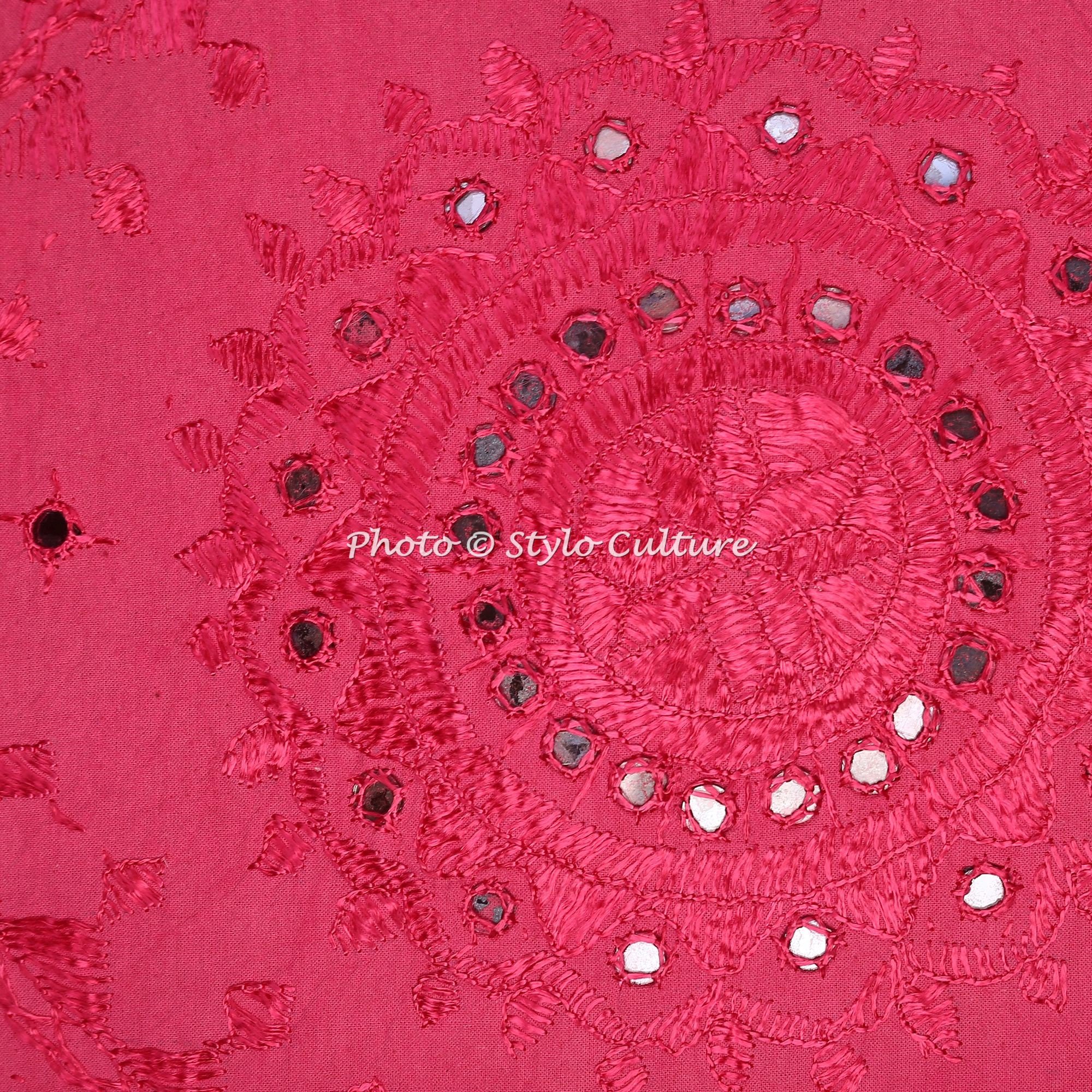 Bohemio Fundas para Almohadones Decorativos 60x60 cm Algodón Espejado Fundas Cojines Sofa Rosa 24x24 Inch Bordado Cuadrado sobre Fundas Almohadones para Sillas - 5 Pcs