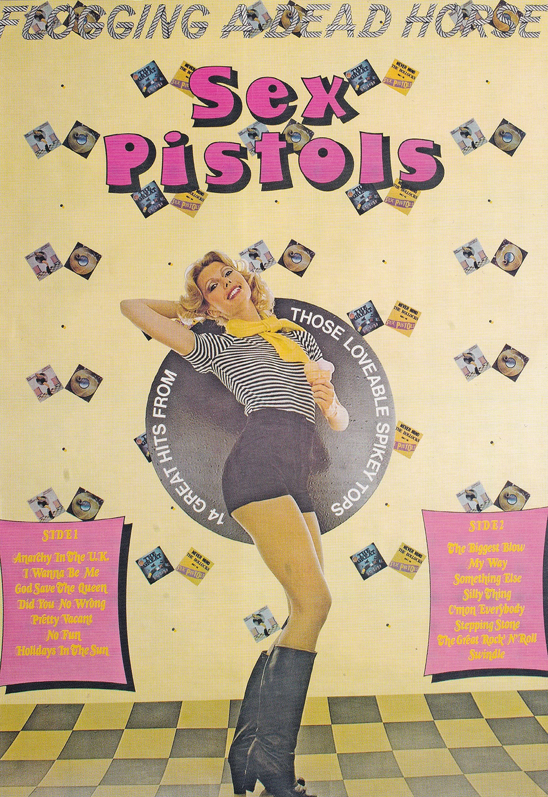K1 The Sex Pistols - Flogging A Dead Horse - Mini Poster/Book Clipping
