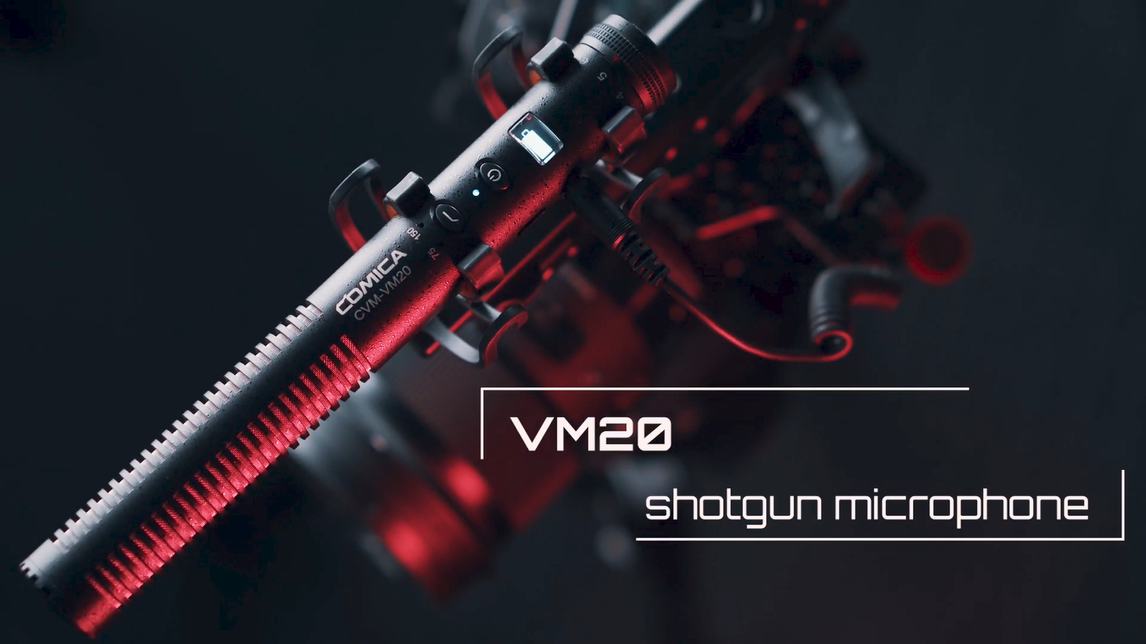 COMICA VM20 Super-Cardioid Shotgun Microphone with OLED Power