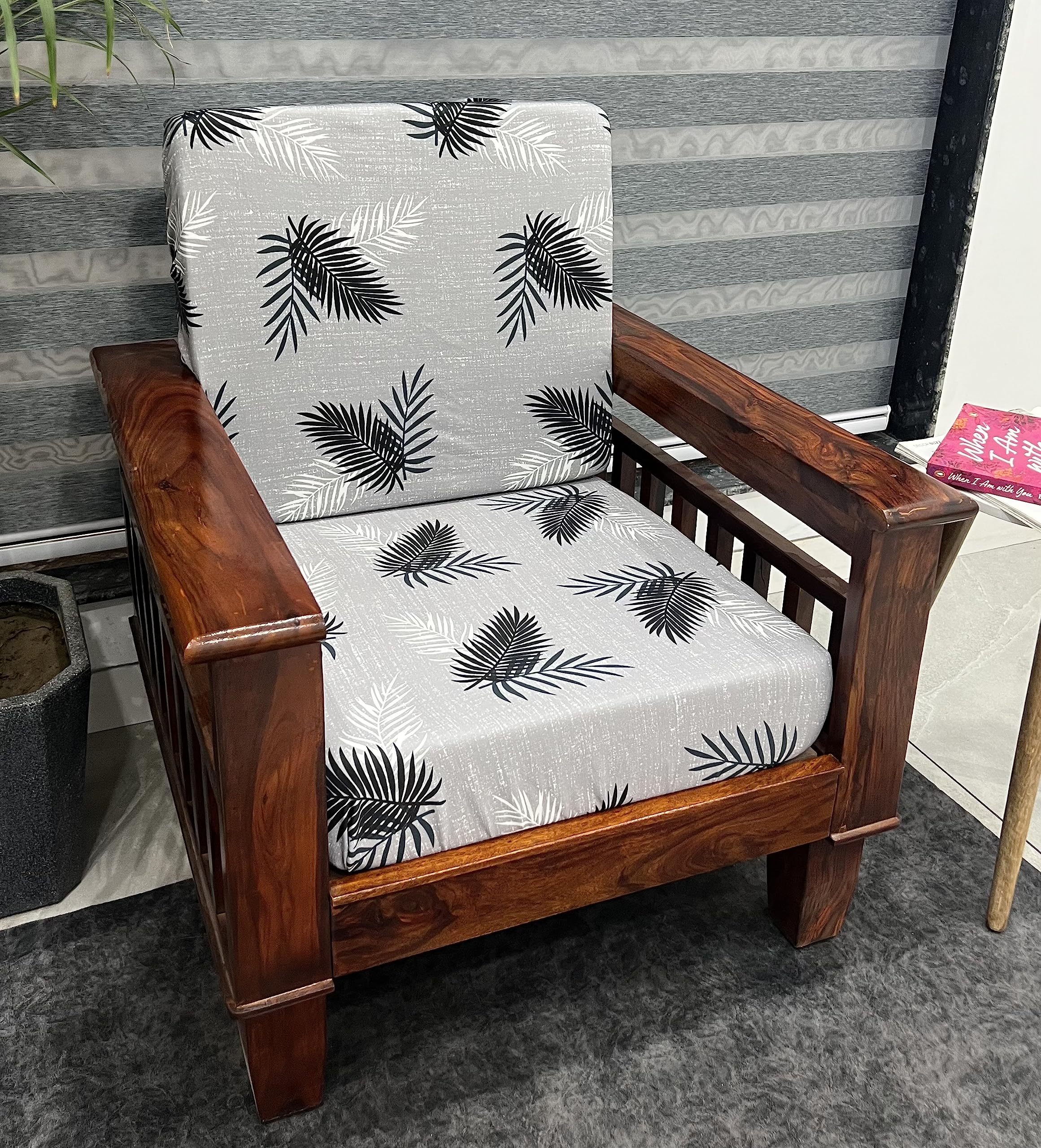b7 CREATIONS Stretchable/Spandex Printed Sofa Slip Cover, Pack of 5 Sofa seat Covers can use for livingroom, Couch, Wooden Sofas & Offices (Grey & White, SSC_920) (B0CC2FQSNK) Amazon Price History, Amazon Price Tracker