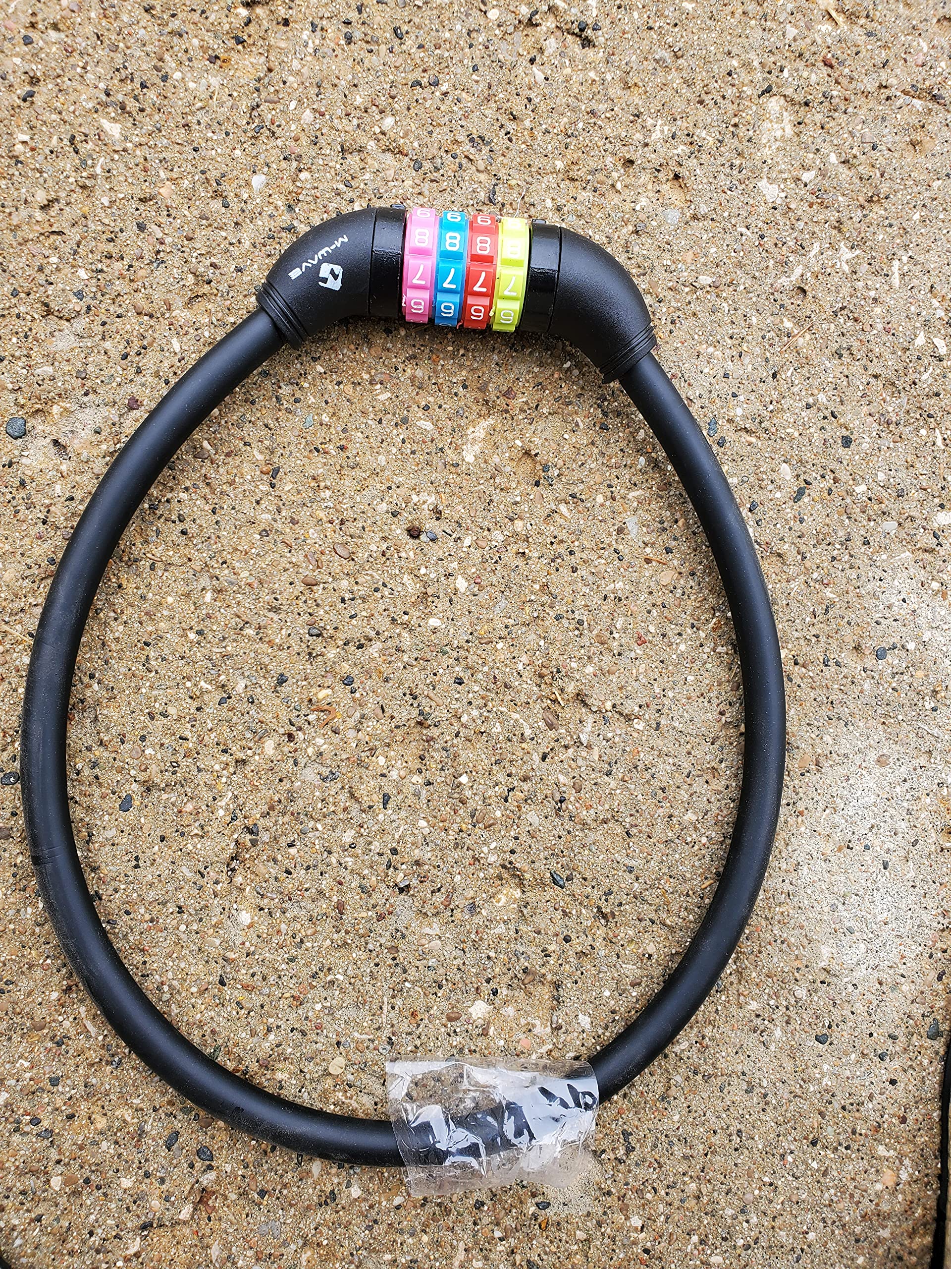 M-Wave DS 12.10 S Spiralkabelschloss - Fahrradschloss Mit Code 12mm