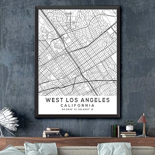 Miniatura 2 de Mapa de West Los Angeles, California, Light 2 (36x48)