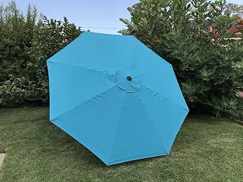 BELLRINO DECOR Replacement ROYAL BLUE STRONG & THICK Umbrella Canopy for 9ft 8 Ribs Canopy Only