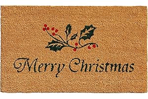Calloway Mills 101881729 Christmas Holly Doormat: A Festive Addition to Your Outdoor Decor