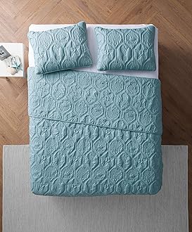 VCNY Home Shore Quilt Set Full/Queen Blue