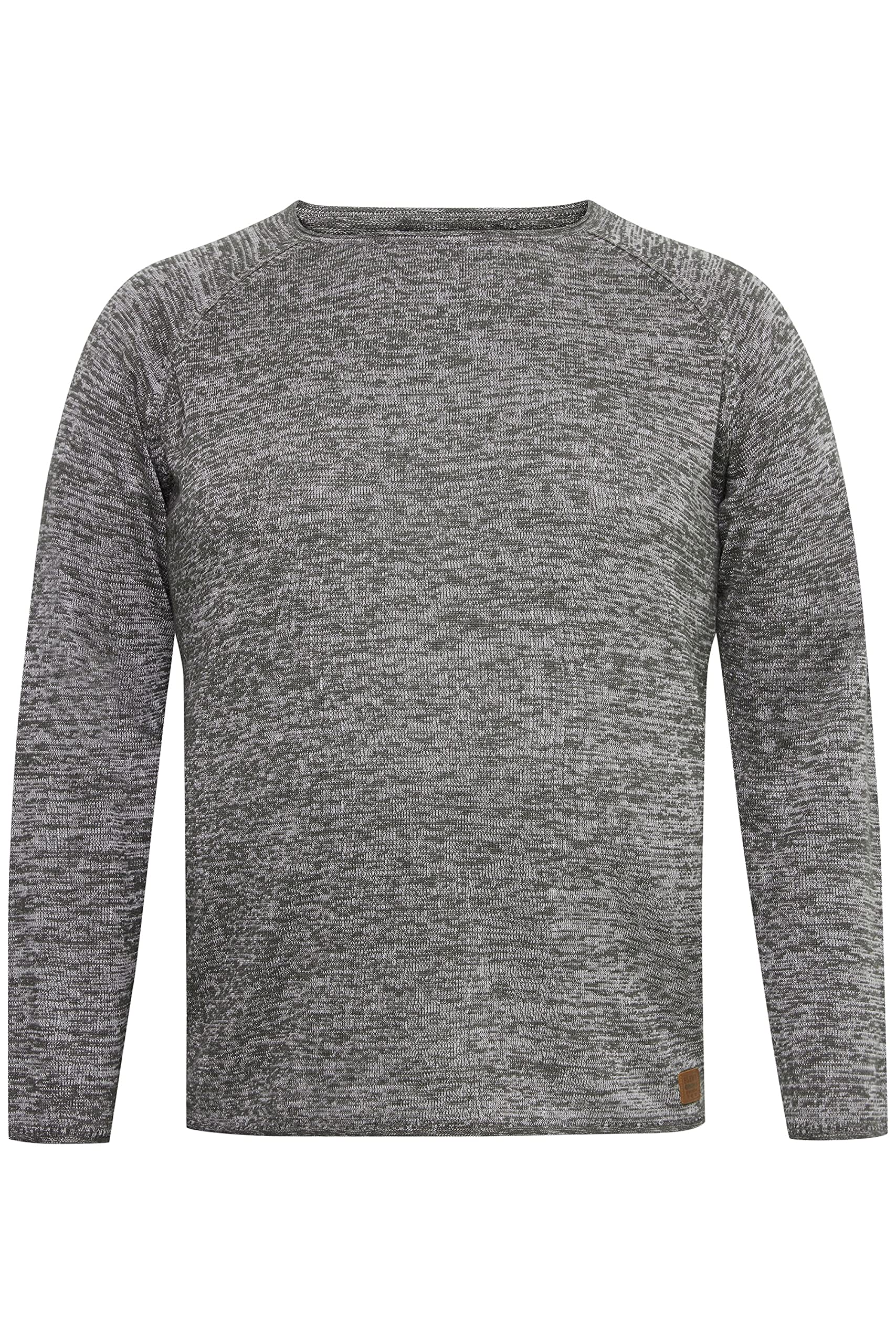 Blend BHDan BT Dan Knitted Jumper Men's Big & Tall Fine Knit Jumper Large Sizes up to 6XL, Pewter Mix (200277), 6XL