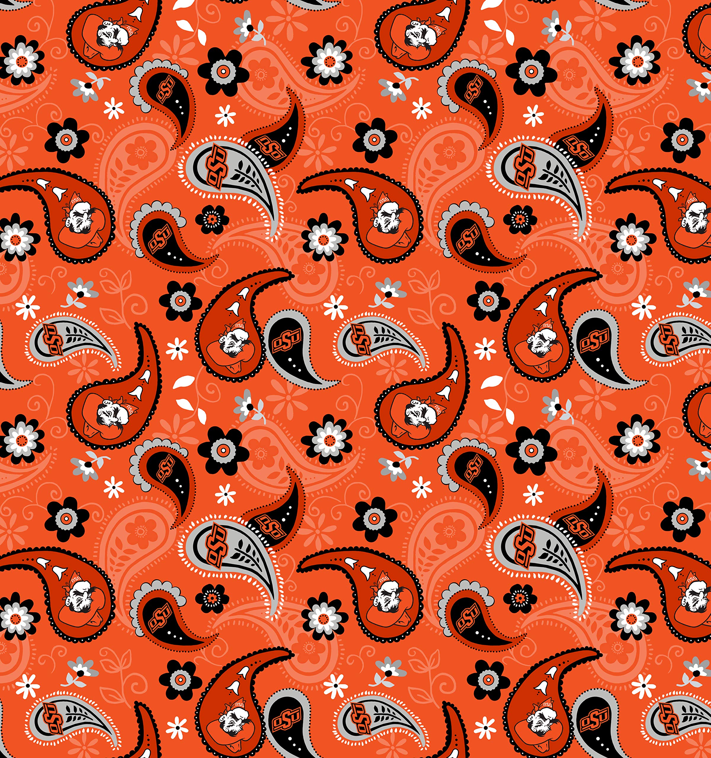SYKEL ENTERPRISES Oklahoma State University Cotton Fabric