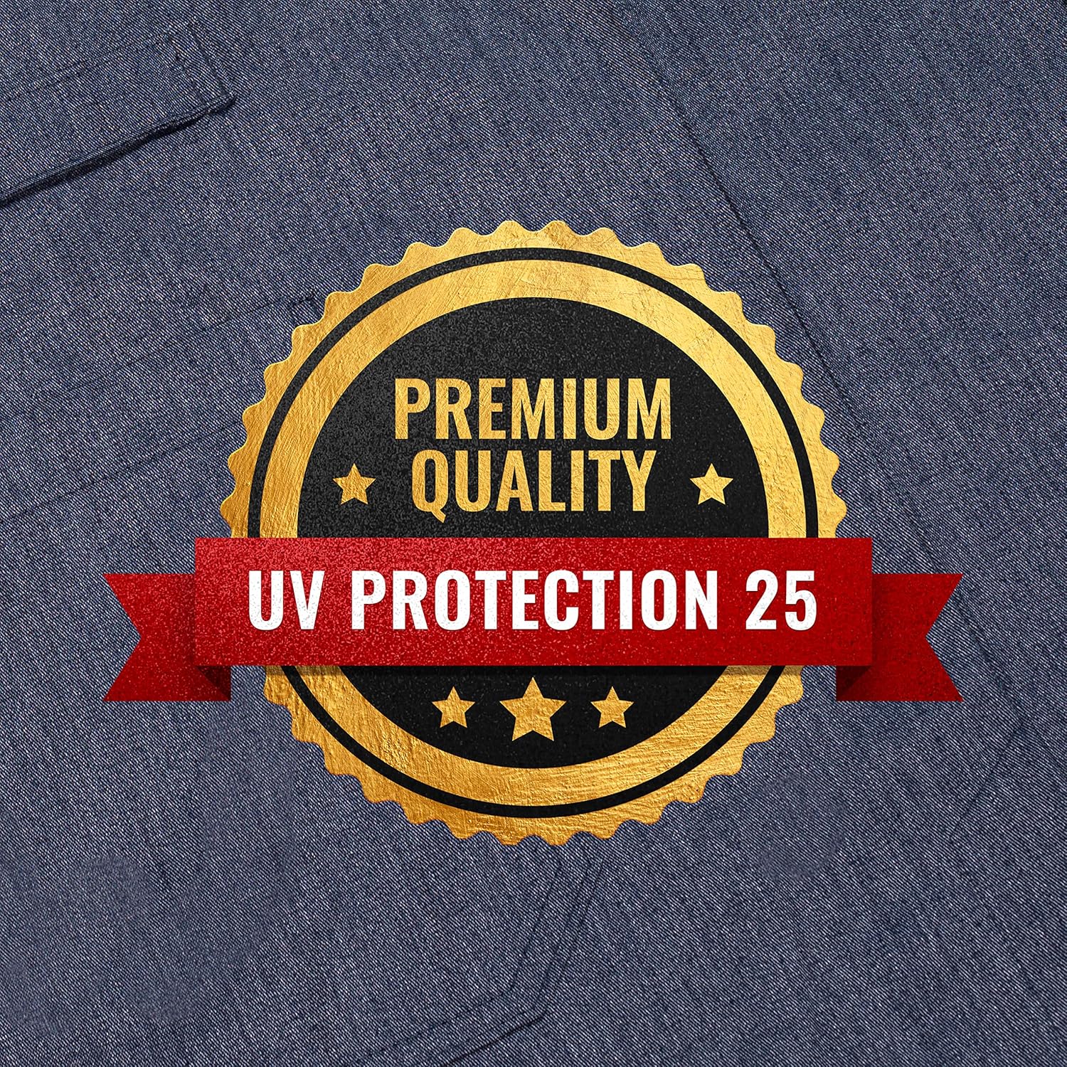 Under NY Sky Cross Back Apron - 3 Pockets, Loop, Split-Leg, UV Protection Fabric, Crossover Style Smock (Blue)