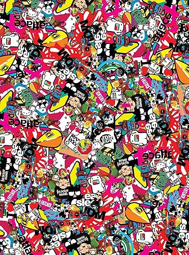 Miniatura 2 de R110 Pegatina Bomb Roof Wrap - Calcomanías de vinilo Envolturas de vinilo Póster Imagen de carbono Capucha de fibra de coche camión