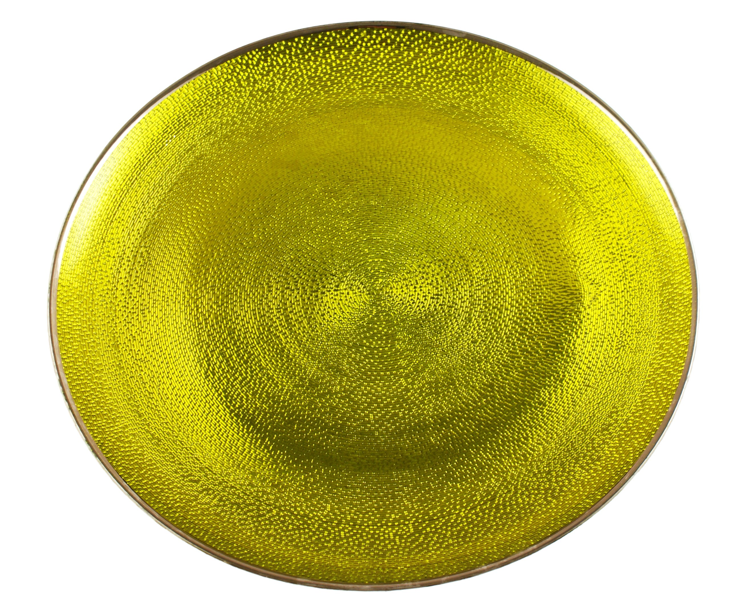 Arda Athena 14-1/2-Inch Platter, Lime Silver Plated