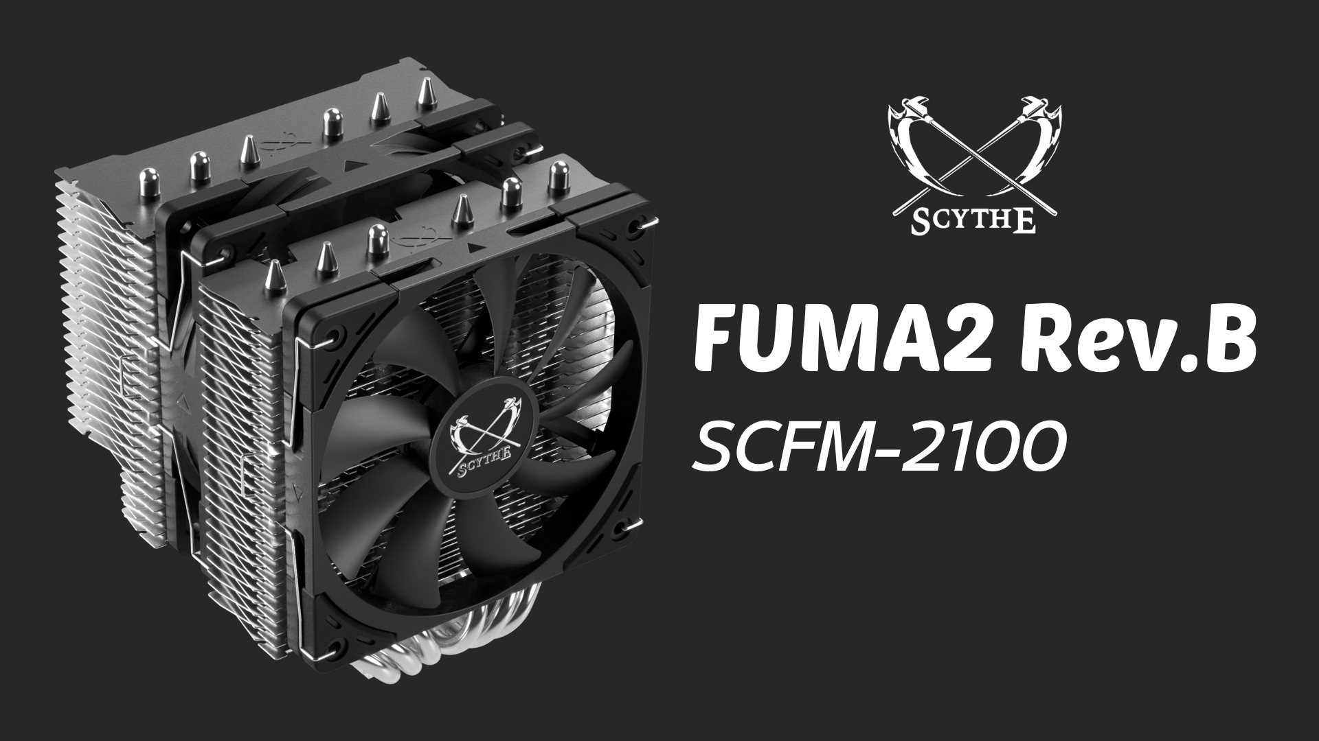 Scythe FUMA 2 Rev. B CPU Air Cooler 2X 120mm Fans (Multi
