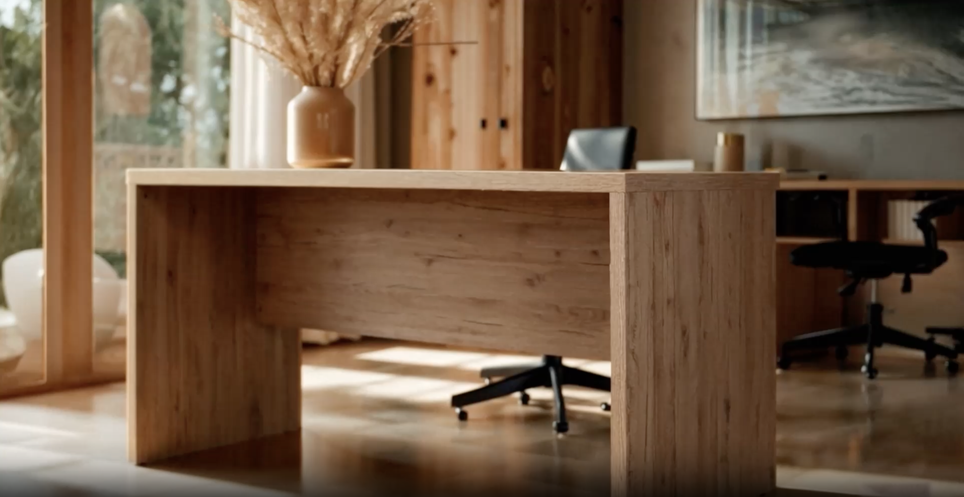 Allungo Per Scrivania Linea DISEGNO | Rovere Sonoma 90x60cm | Made In Italy | Trasforma In Scrivania Angolare - Foto 5