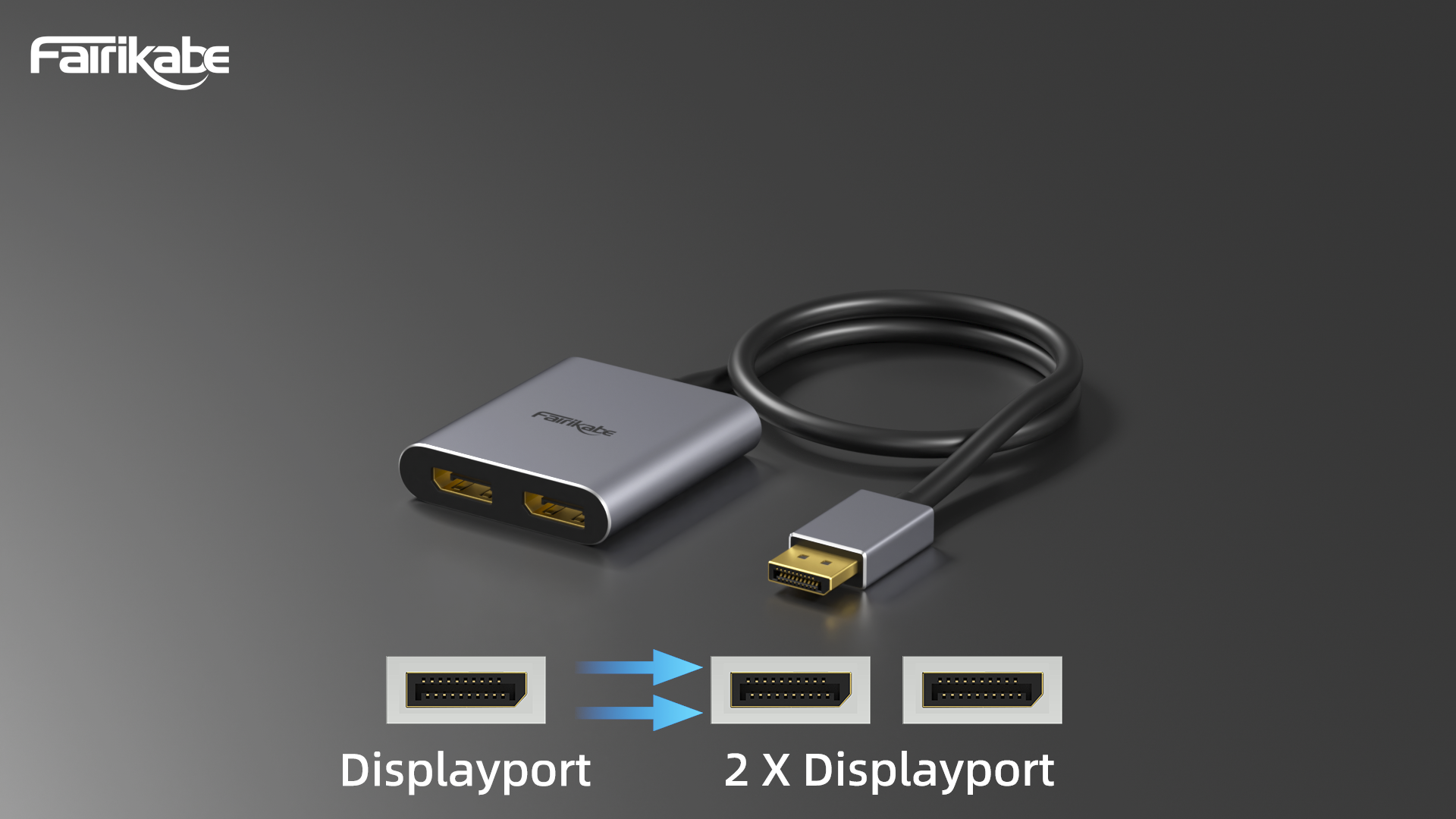 Amazon.com: fairikabe DisplayPort to Dual DisplayPort