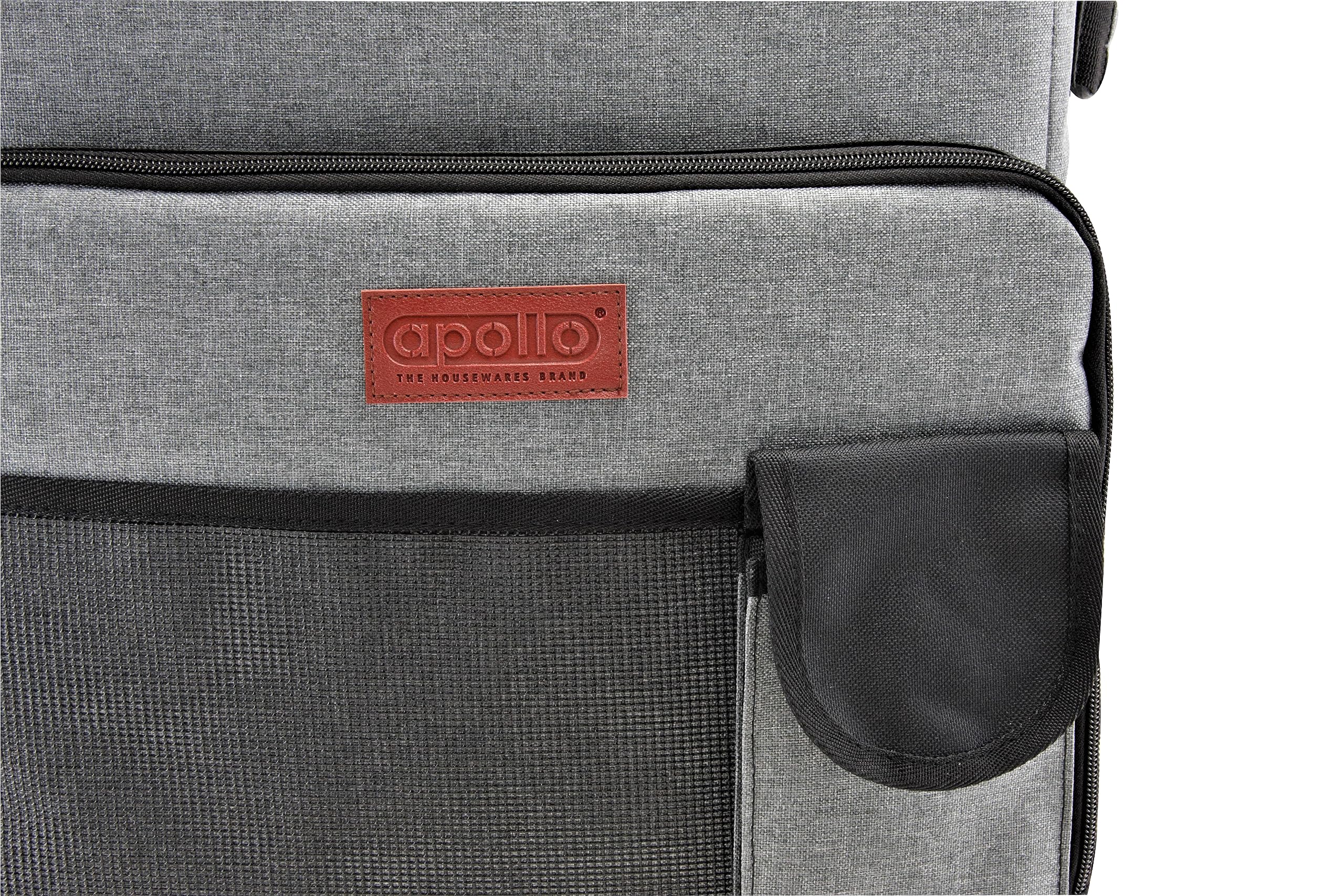 apollo THE HOUSEWARES BRAND Borsa termica da 35 l, borsa termica da picnic grande borsa morbida per esterni, campeggio, barbecue, viaggi, portatile, mantiene le bevande fresche per 6 ore, grigio