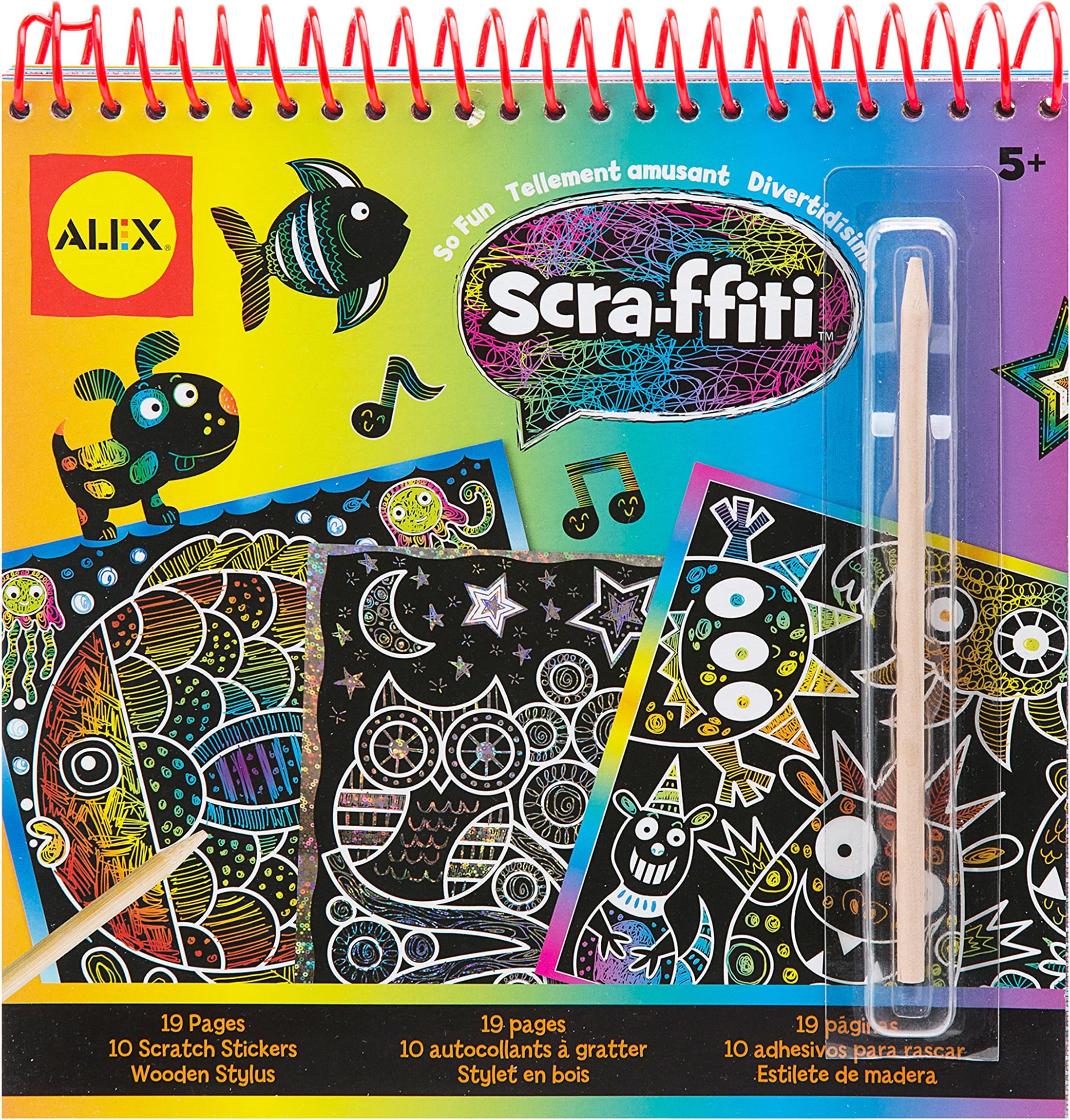ALEX Toys Artist Studio Scra-ffiti So Fun Scratch Pad Coloring and Sketch Book