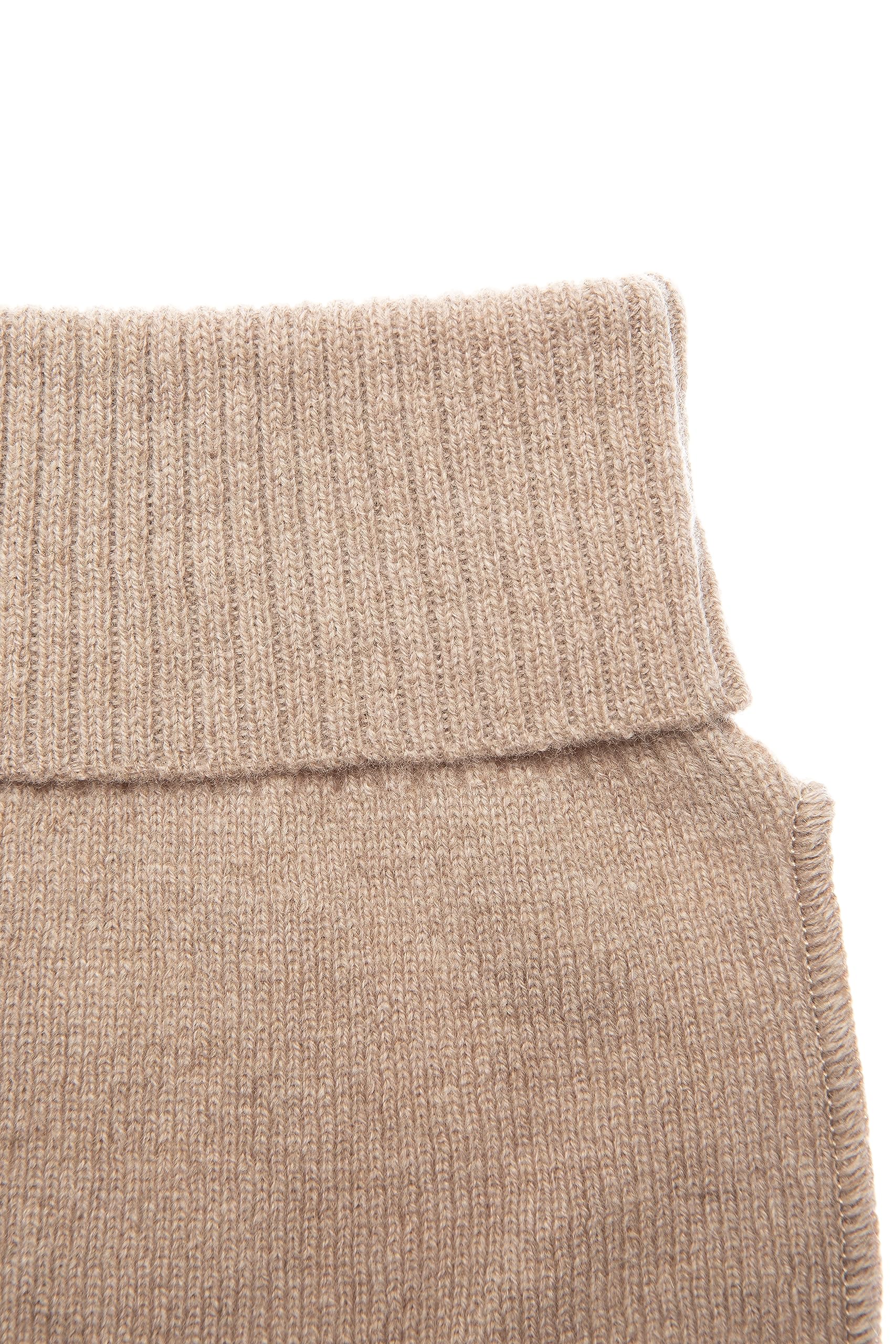 Sciarpa tubolare in lana per bambini I super morbida e calda a maglia per proteggere il collo in autunno e inverno, sciarpa a slittamento in colore Beige, Rosa, Grigio per bambini da 0 a 3 anni