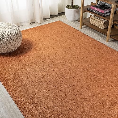 Miniatura 4 de Eyely UES100M-4 - Alfombra de área para interiores de pelo bajo supersuave, informal, contemporánea, sólida tradicional, dormitorio, cocina, sala de