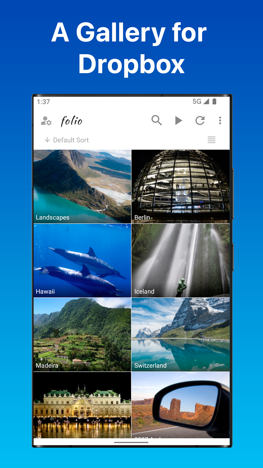 dFolio Dropbox Photos & for Android