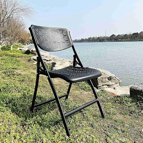 Overstock Silla plegable con diseño de panal - Negro