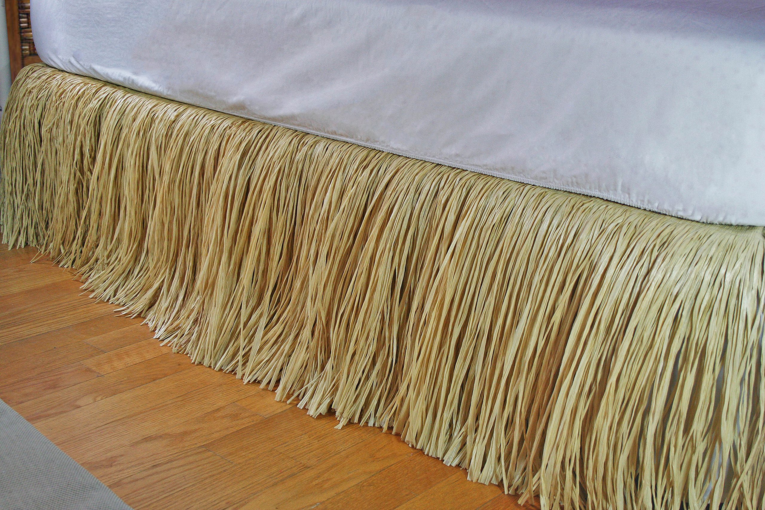 Raffia Bed Skirt - Queen Size Raffia Bed Skirt by Dean Miller