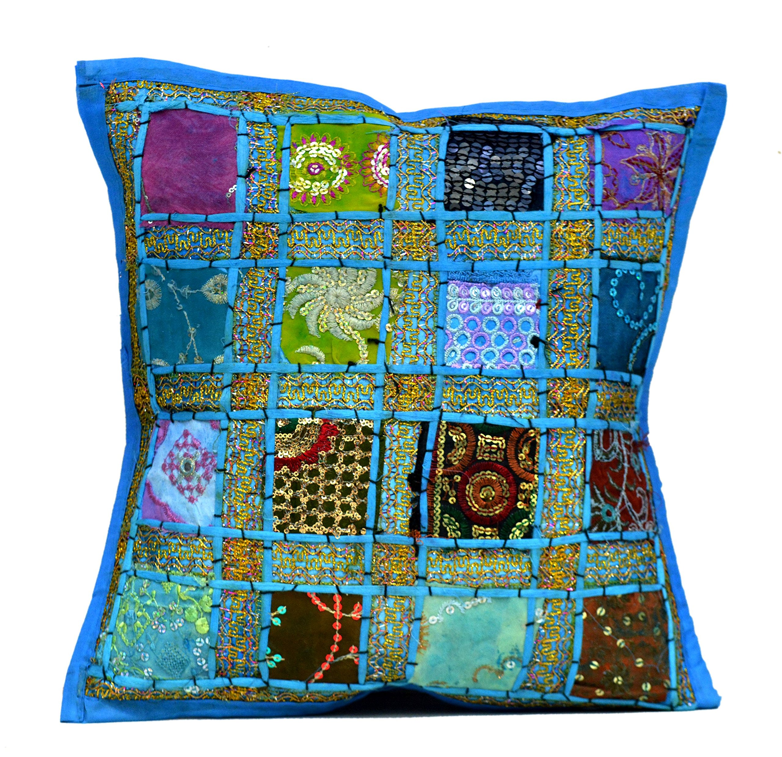 Yangest - Federa per cuscino in velluto patchwork color arancione scuro con trama in tessuto, per divano, camera da letto, soggiorno, decorazione per