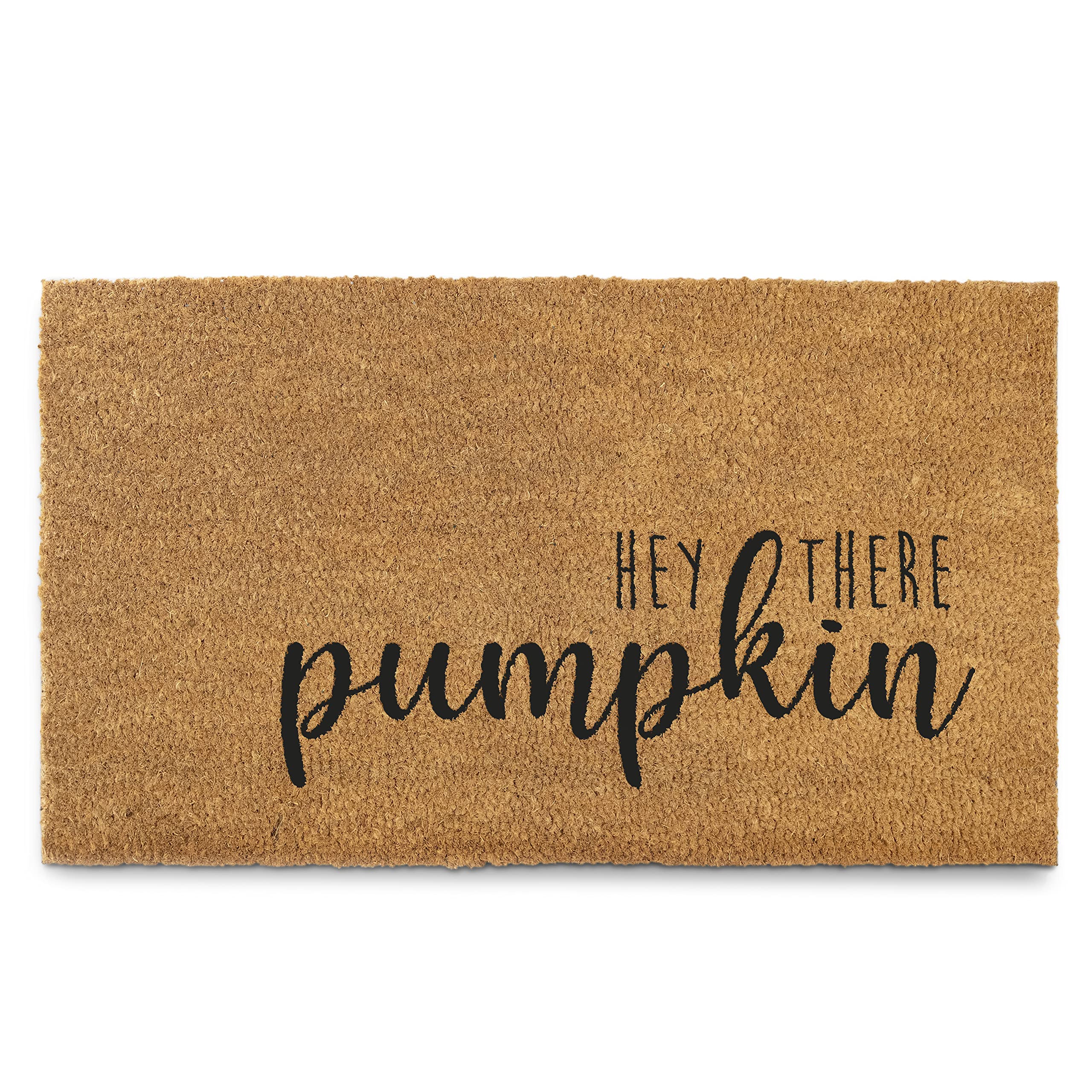 Hey There Pumpkin Door Mat 30x17 Inch, Hello Pumpkin Welcome Mat Coir