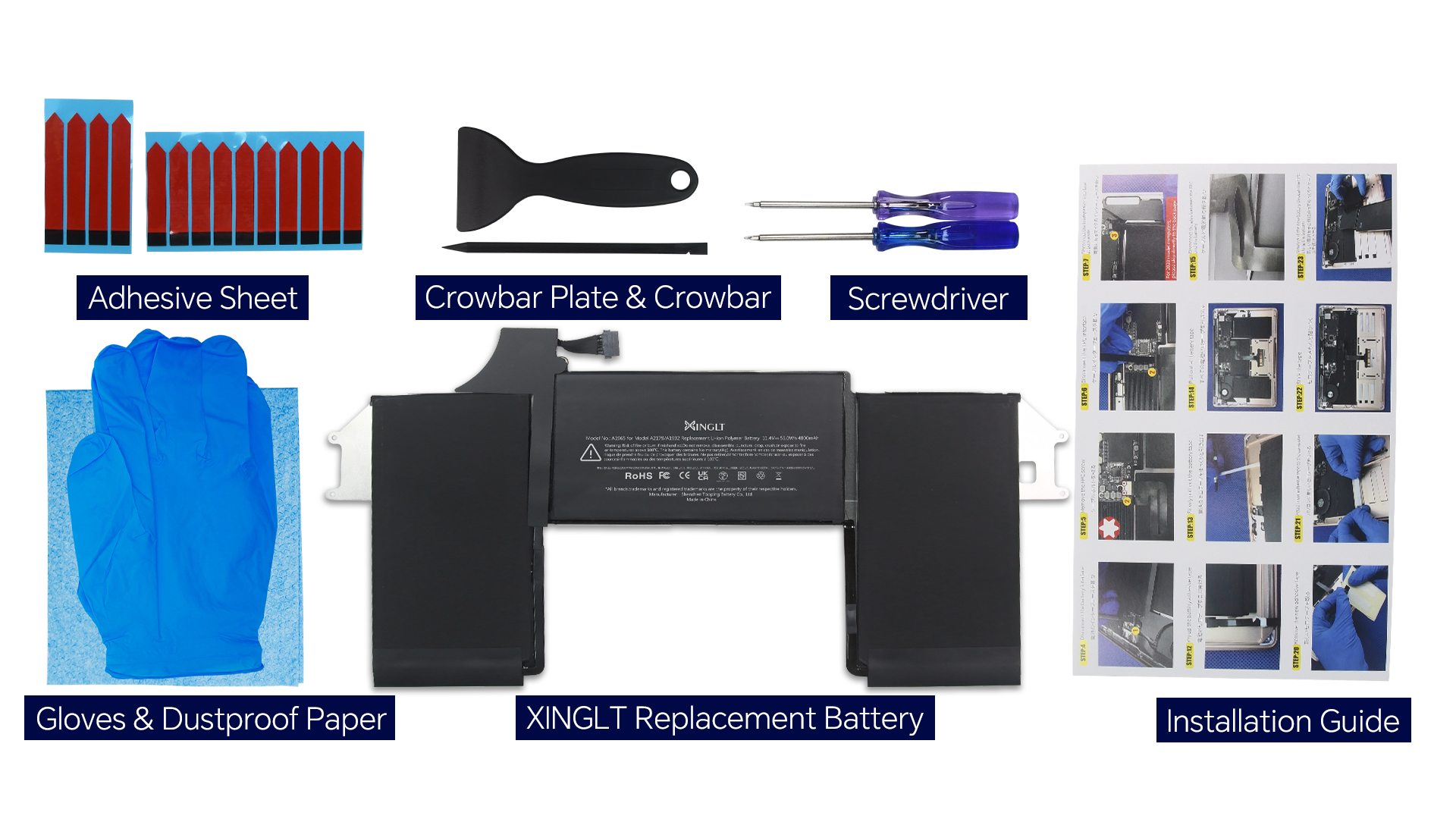 Amazon.com: XINGLT A2519 Battery Replacement for A2442 MacBook Pro