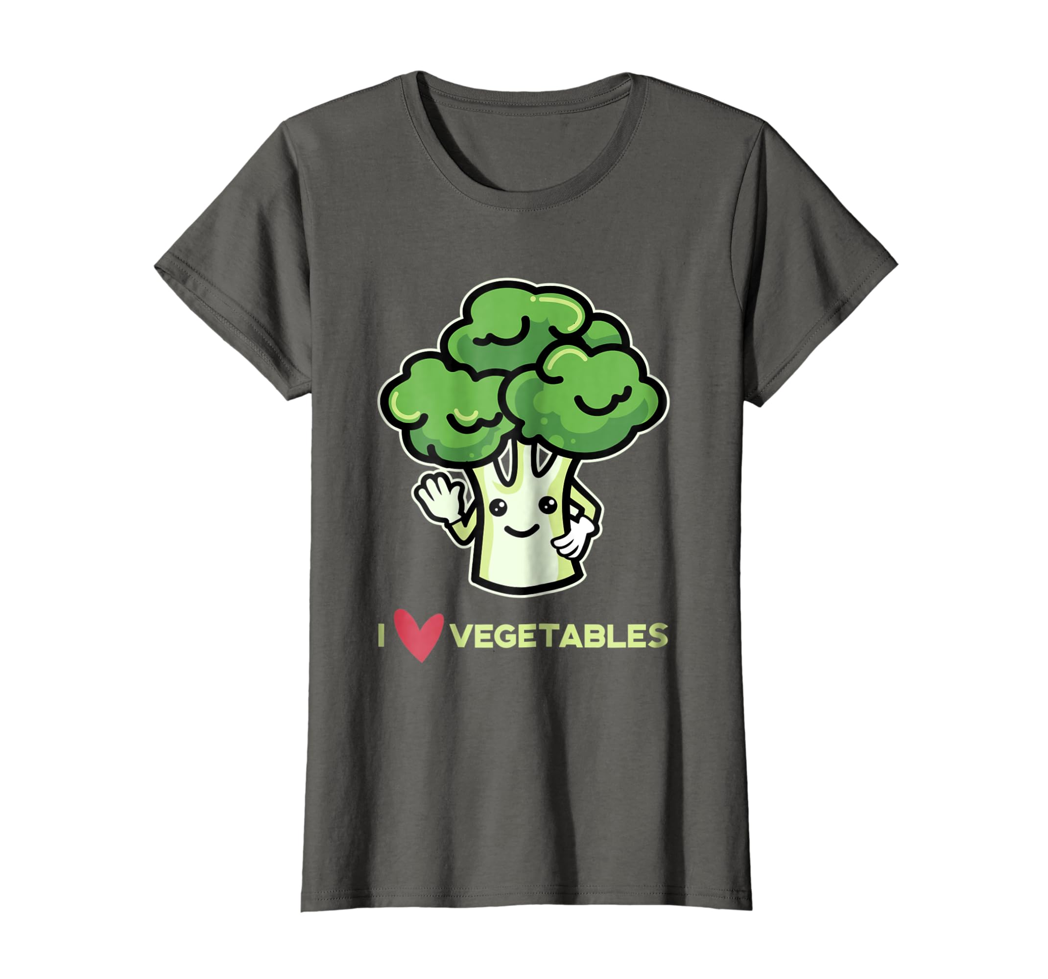 Vegetables Love I Vegan ... Broccoli T-Shirt Design Amazon.com: