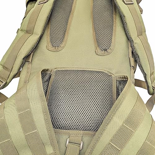 Vista 30 de Silfrae Mochila táctica para rifles, bolsa de rifle largo Molle, mochila militar para senderismo, caza, camping Carbón (dark charcoal)