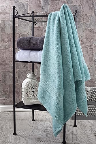 Miniatura 2 de BAGNO MILANO Turkish Towels - Juego de toallas de lujo para hotel, spa, sin OMG, 100% algodón turco, toallas absorbentes de felpa ultra suave (verde