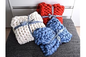 Merino Wool Blanket Chunky, Chunky Knit Blanket