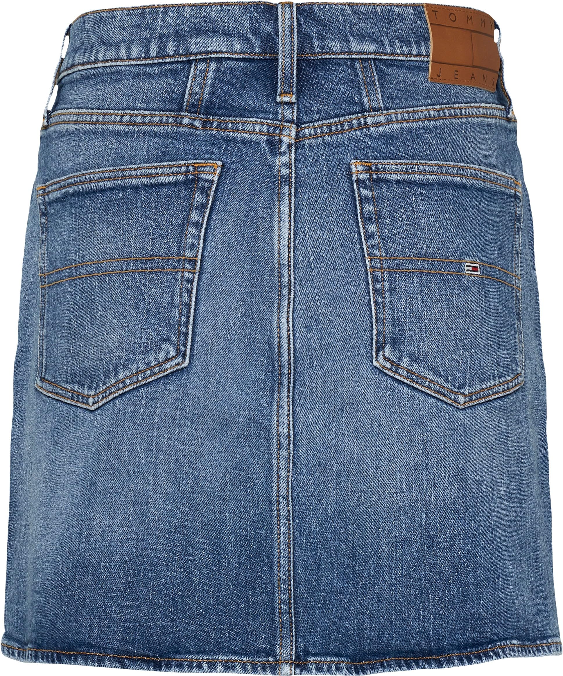 Tommy Jeans Damen Mom Skirt Bi0134 Dw0dw20136 Gerader Rock