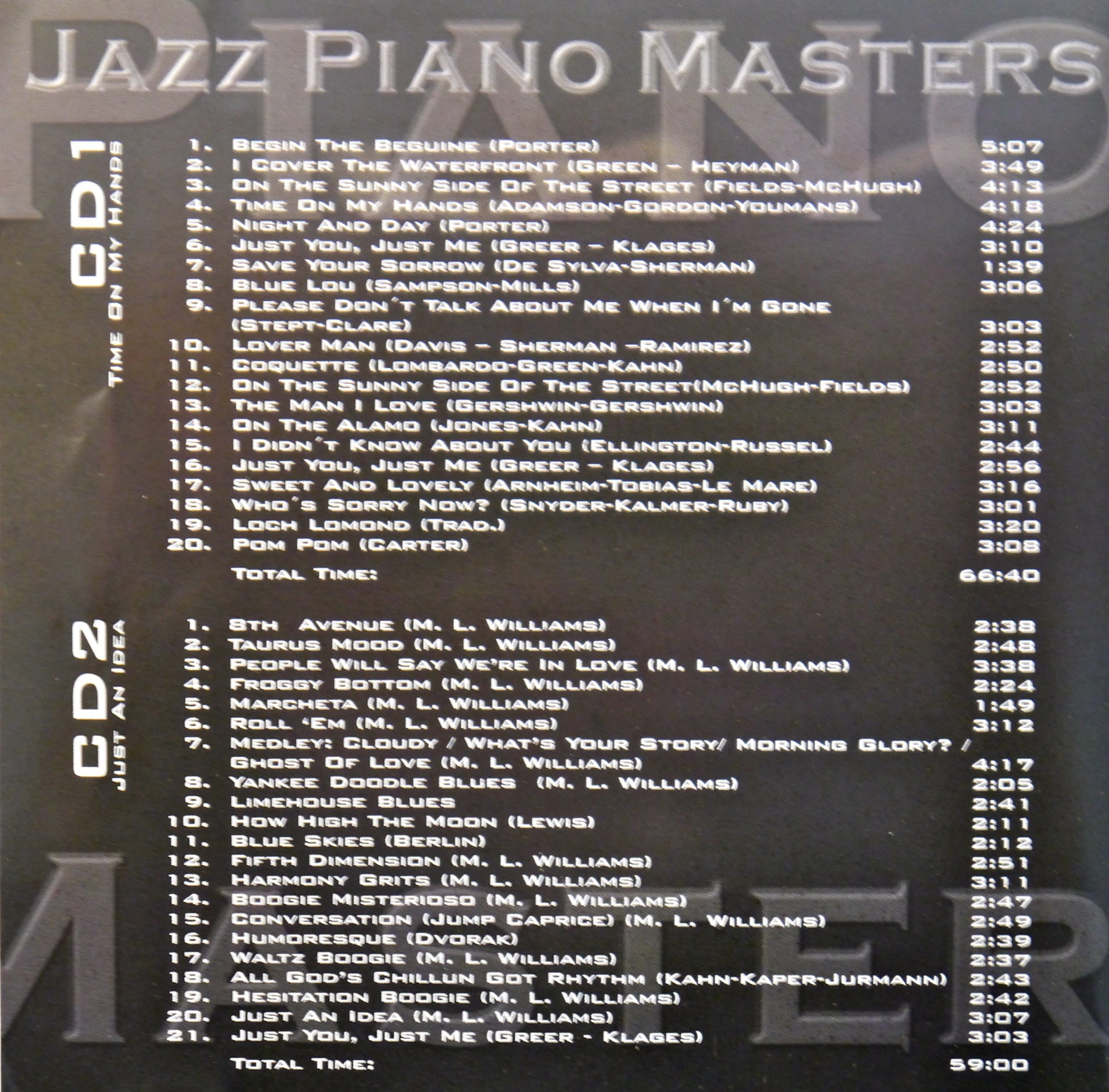 Jazz Piano Masters unbekannt