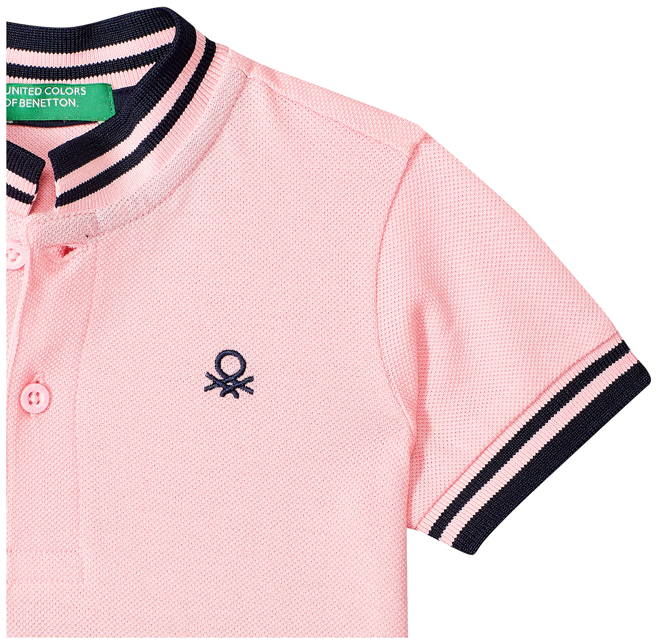 United Colors of Benetton Boy's Regular Polo Shirt (30894ECOMI_Candy Pink 12 Years-13 Years) - Image 3 thumbnail