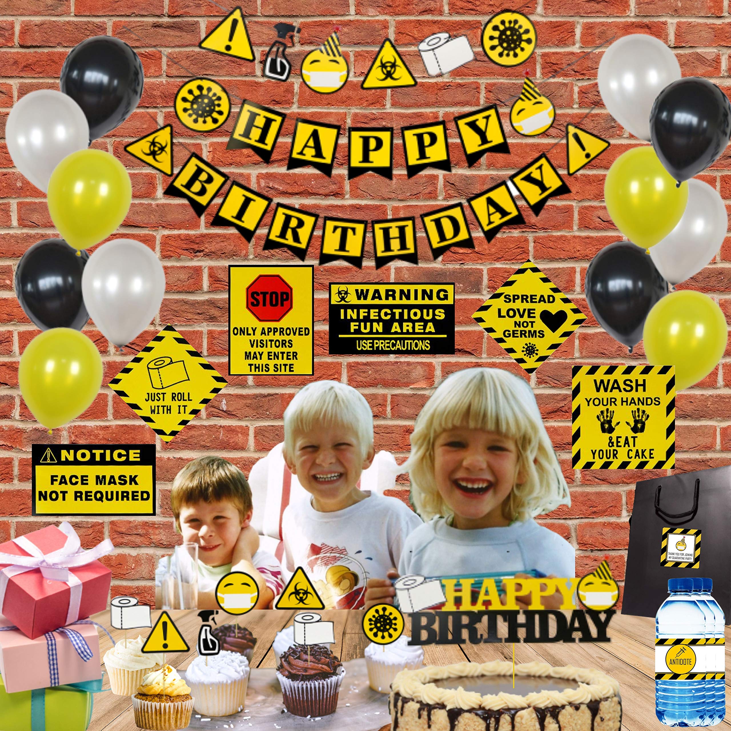 Quarantine Birthday Decorations and Party Supplies Happy Quarantine