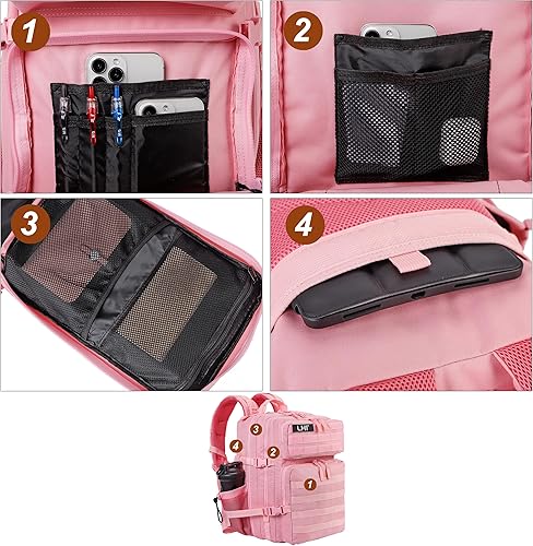 Miniatura 95 de LHI Military Tactical Backpack for Men Molle Daypack 45L Army 3 Days Assault Pack Bag Large Rucksack With Bottle Holder(12*20*12)