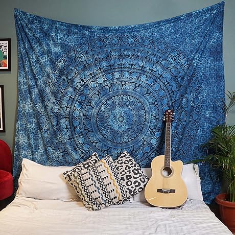 Craft Trade Navy Blue Tapestry - Bringing Serenity to Bohemian Abodes